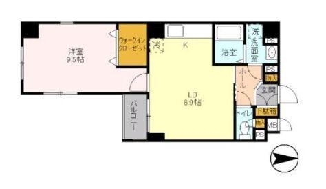 グローセインゼル湯島の間取り