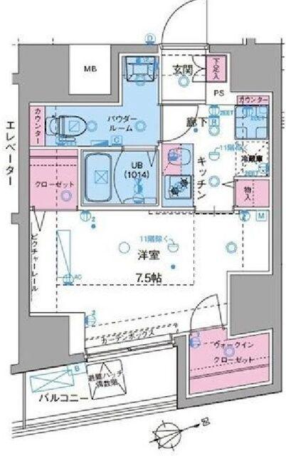ジェノヴィア駒込駅グリーンヴェールの間取