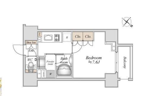 アパートメンツ巣鴨の間取り