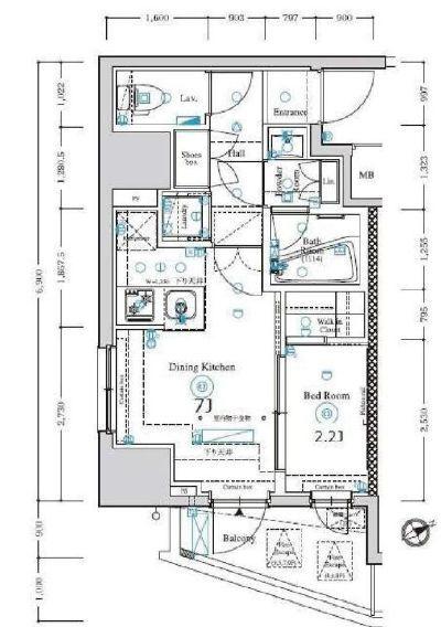 AXAS駒込ASYLCOURTの間取り