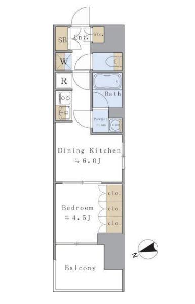 Brillia istの間取り