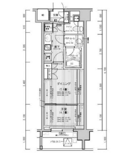 ミリアレジデンス東池袋の間取り