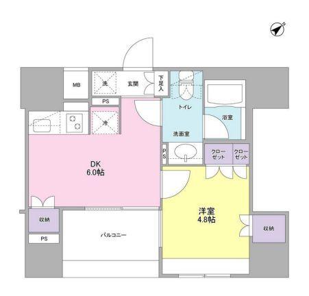 コンフォリア池袋DEUXの間取り