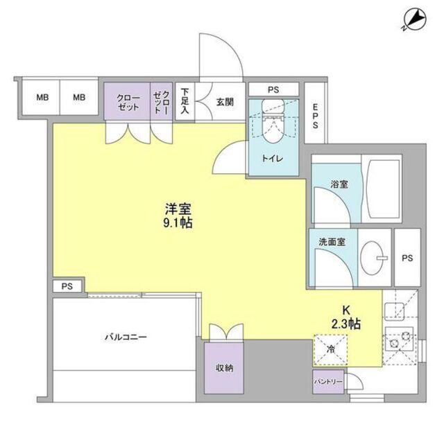 コンフォリア池袋DEUXの間取り