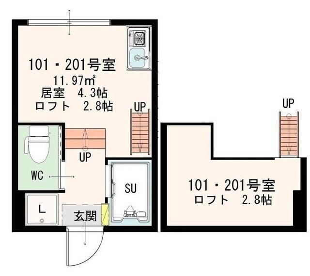 シャンブル東新宿 / 101