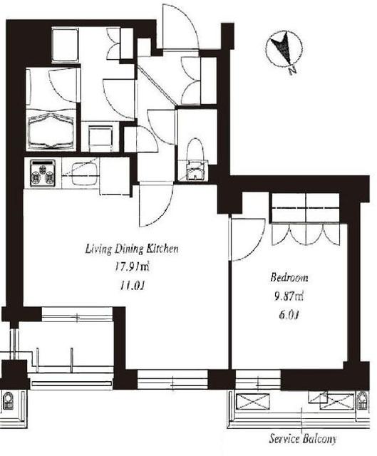 フレンシア田端道灌山の間取り