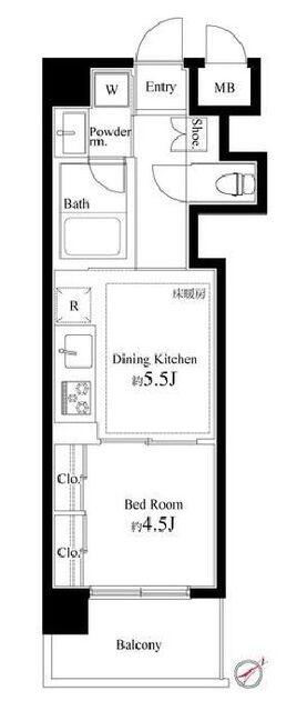 キングハウス巣鴨の間取り