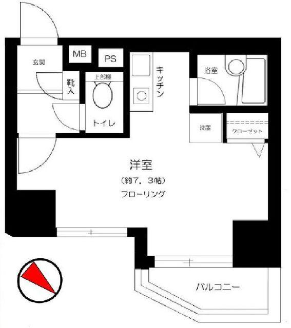 メインステージ本駒込駅前の間取り