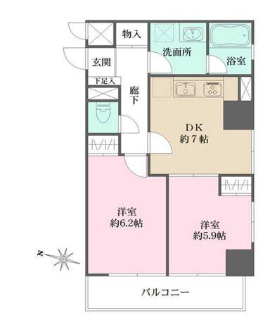 藤和シティコープ飛鳥山公園の間取り