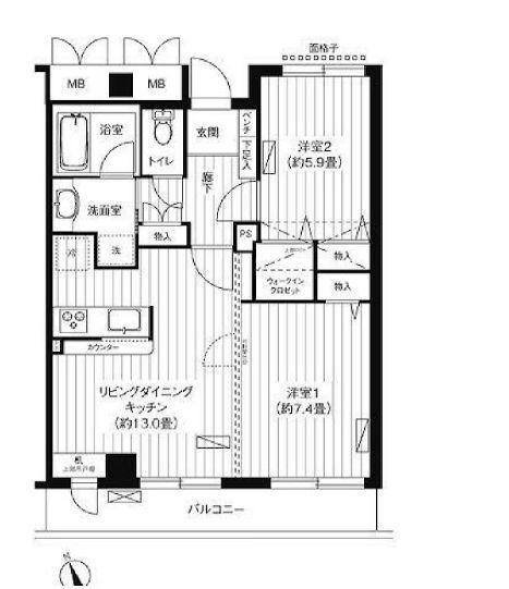 新御茶ノ水アーバントリニティの間取り
