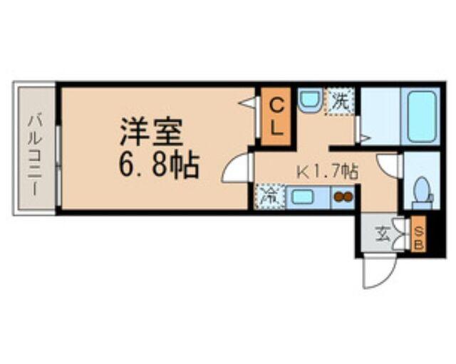 ヴェルデストゥーディオの間取り