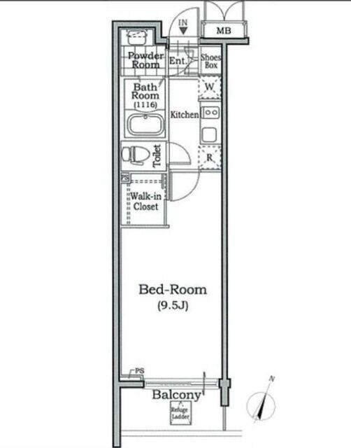 レジディア文京本駒込の間取り