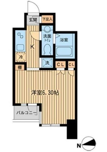※参考写真です。同じ間取りの別部屋になり
