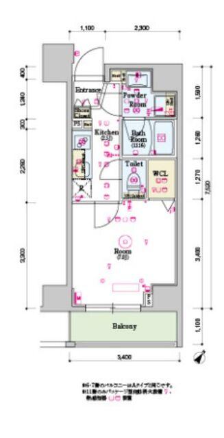 スカイコートグランデ大塚の間取り図