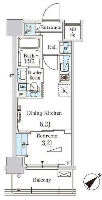 パークアクシス大塚ガーデンスクエアの間取