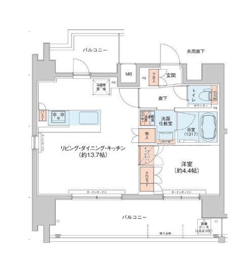 アジールコート新高円寺　別号室写真