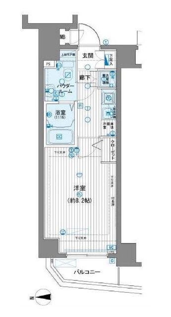 メインステージ田端参番館の間取り