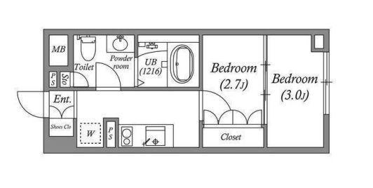 アパートメンツ千駄木の間取り
