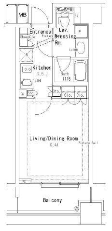 パークアクシス御茶ノ水ステージの間取り