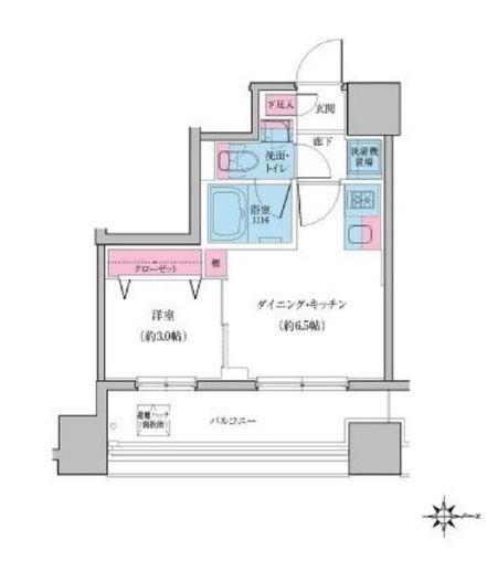 クレヴィアリグゼ日暮里の間取り