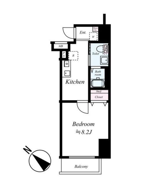 ライジングプレイス巣鴨の間取り