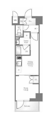 ハーモニーレジデンス六義園　間取り反転写