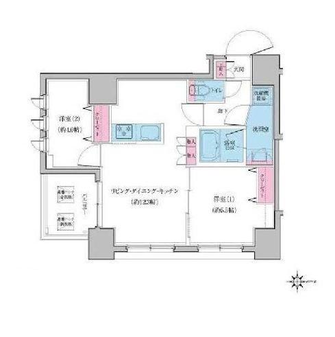 クレヴィアリグゼ日暮里の間取り