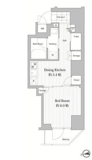 ウエルカーサ文京湯島の間取り
