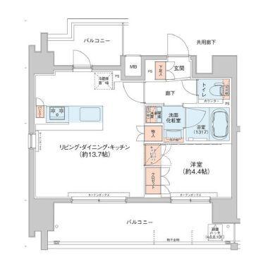アジールコート新高円寺　別号室写真