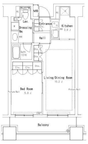 パークアクシス御茶ノ水ステージの間取りの