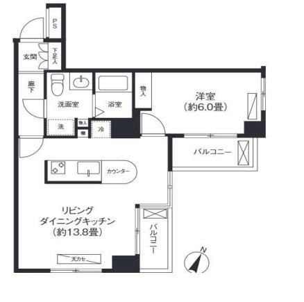 ヒルサイド白山の間取り