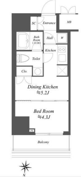 AIFLAT文京本駒込の間取り　参考