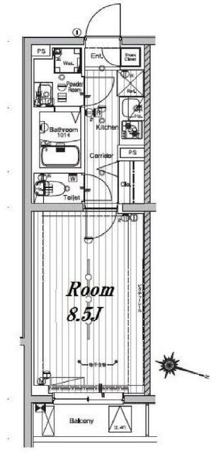 メイクスデザイン池袋パークサイドの間取り