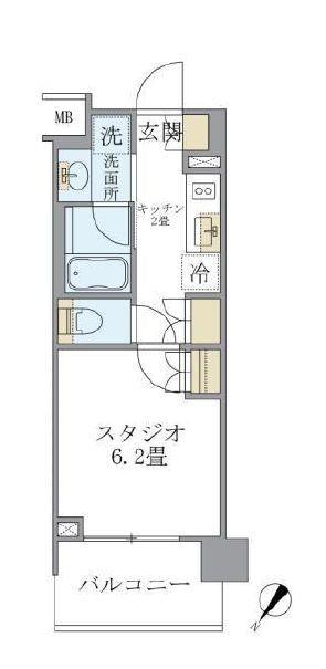 アパートメンツ千駄木の間取り