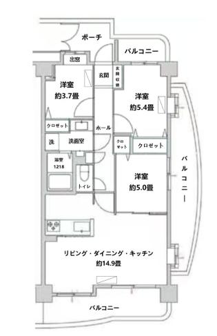  間取り図写真