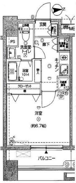 スパシエ田端の間取り