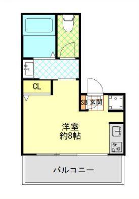 Cube神田の間取り
