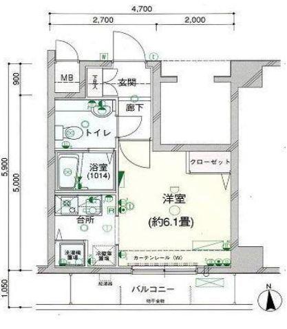 OLIO神田の間取り