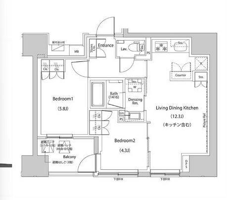  間取り図写真