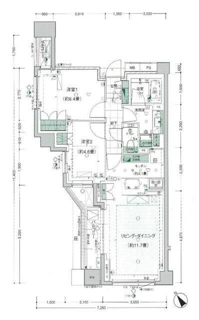  間取り図写真