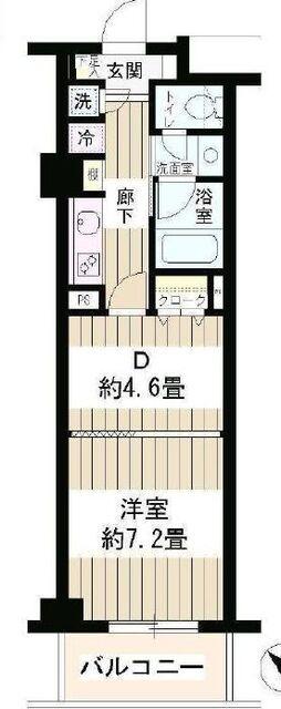エステージ六義園　別部屋　反転　広さ同じ
