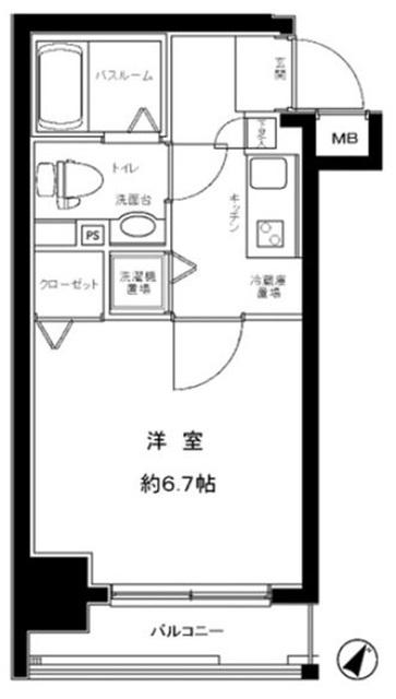 グランフォース九段の間取り