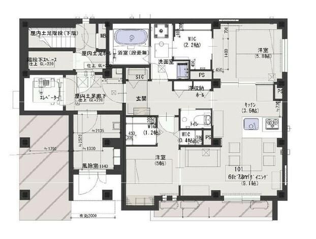  間取り図写真