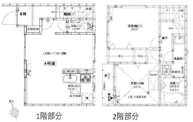  間取り図写真