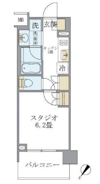 アパートメンツ千駄木の間取り