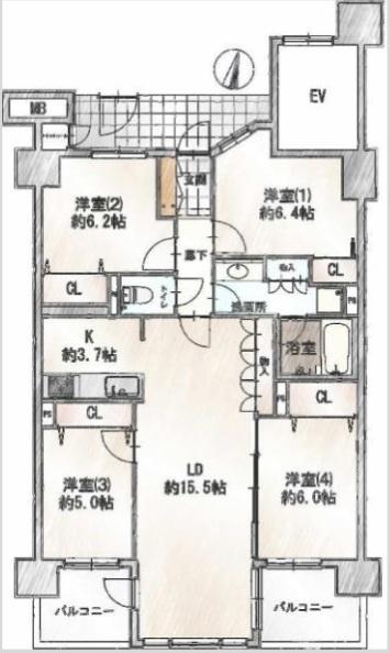 掲載間取りは参考図面です。実際の現況と異なる場合は現況を優先してください。