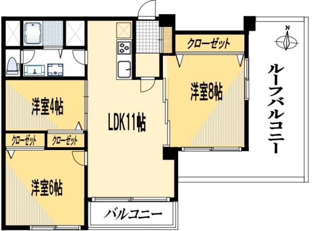 5980万円　3LDK　70.29㎡
