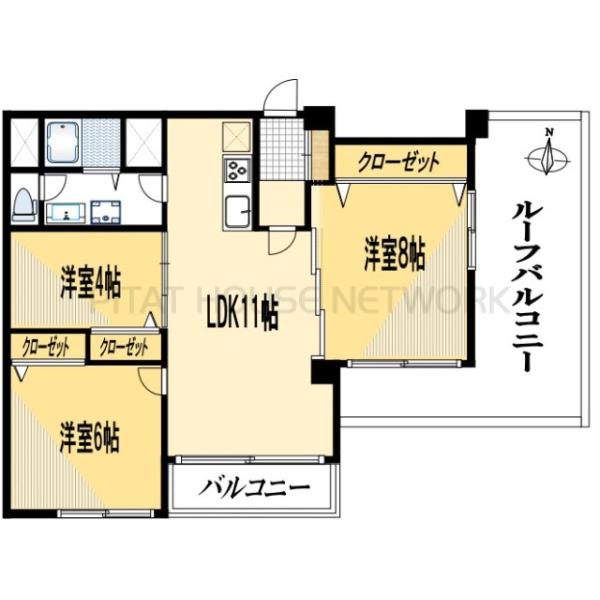 5980万円　3LDK　70.29㎡
