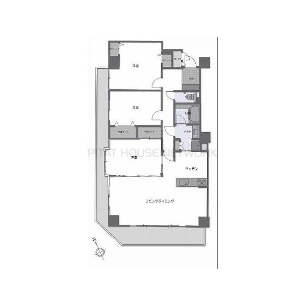 3LDK、価格9990万円、専有面積90.34m2、バルコニー面積21.72m2 駅チカ×角部屋×90m2超