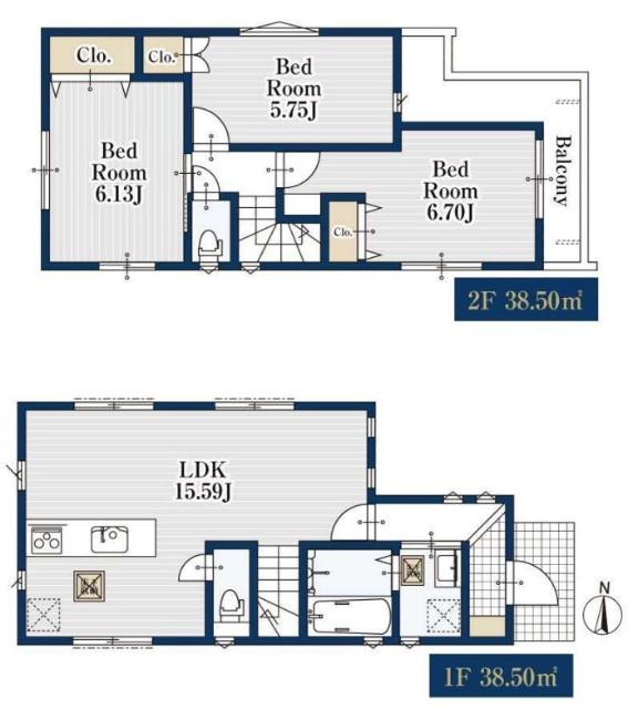 7,680万円　3LDK　敷地面積77.02㎡　建物面積77㎡